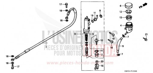 HAUPTBREMSZYLINDER, H. CR80RBX de 1999